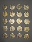 One Roll 1967 Kennedy 40 Percent Silver Half Dollars A+ Shape 20 Total 1 Drilled