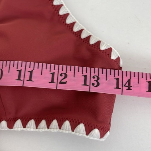 Nuevo con etiquetas Bikini Cupshe para mujer pequeño rojo blanco costuras - Imagen 7 de 8