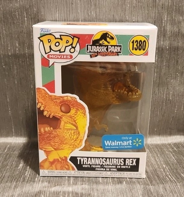 Funko Pop! Parque Jurásico 10 Aniversario Tyrannosaurus Rex en Ámbar #1380
