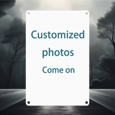 Custom 8x12 Printed Metal Tin Signage - High Definition, Easy To Tin Metal Signs
