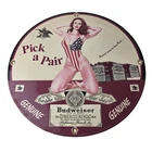 Vintage Budweiser Sign - Adult Beverage Gas Service Station Porcelain Sign