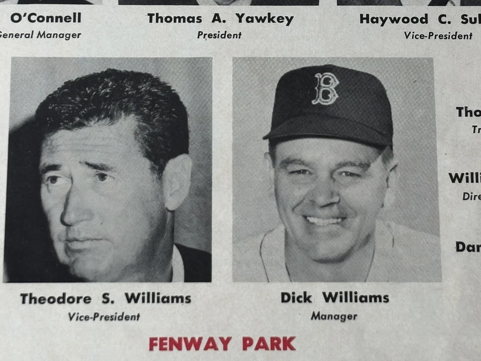 1968 Boston Red Sox Program Detroit Tigers Kaline/Yastrzemski Scored Ex ⚾️ - Image 3 of 4