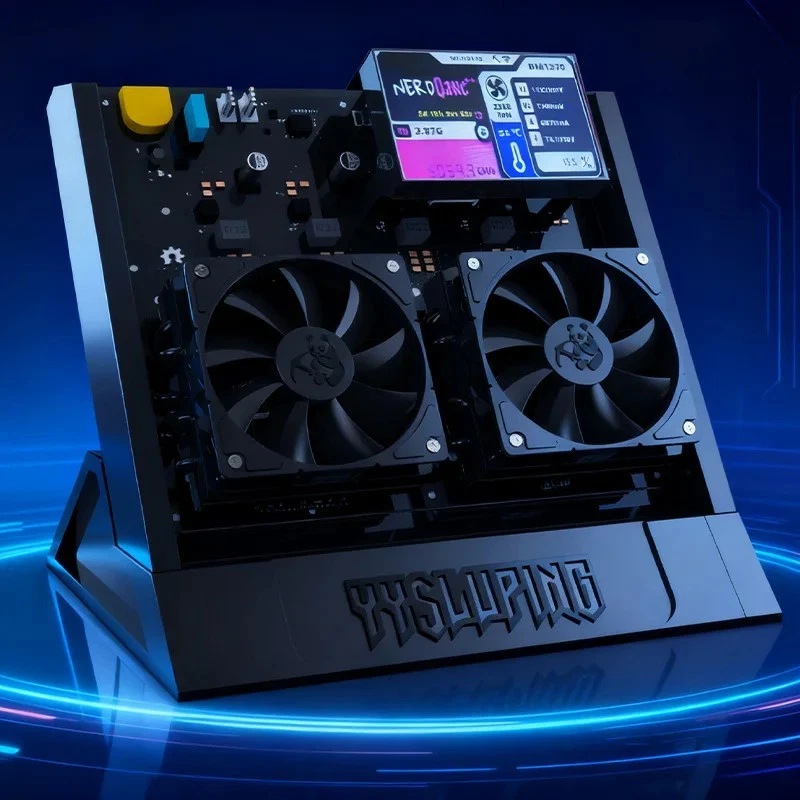 Minero Bitcoin refrigerado por aire Bitaxe Nerd OCTAXE 10TH/s 2025 - negro/blanco/rojo Foto 2 de 4