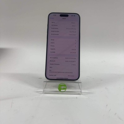 T-Mobile Locked Apple iPhone 15 Pro Max 256GB Blue MU693LL/A | eBay