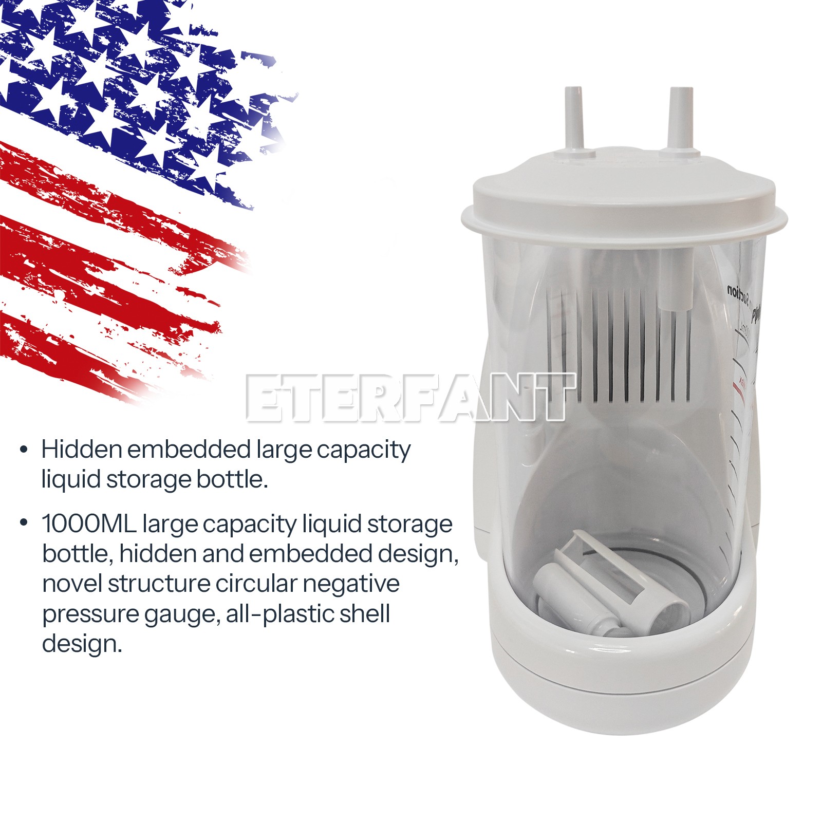 Dental Suction Machine Oral Emergency Vacuum Phlegm Suction Unit/Turbine Unit 4H