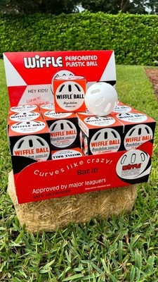 Balle Officielle Wiffle Authentique – Fabriquée Aux USA, Plastique Blanc
