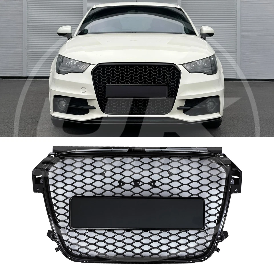 BADGELESS FRONT GRILLE UPGRADE BLACK HONEYCOMB GRILL LOOK FOR AUDI A1 8X 11-15