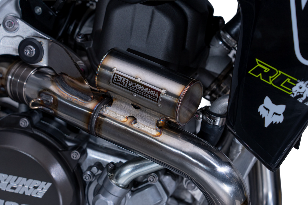 Yoshimura RS-12 Exhaust System for Triumph TF450 - Aggressive
