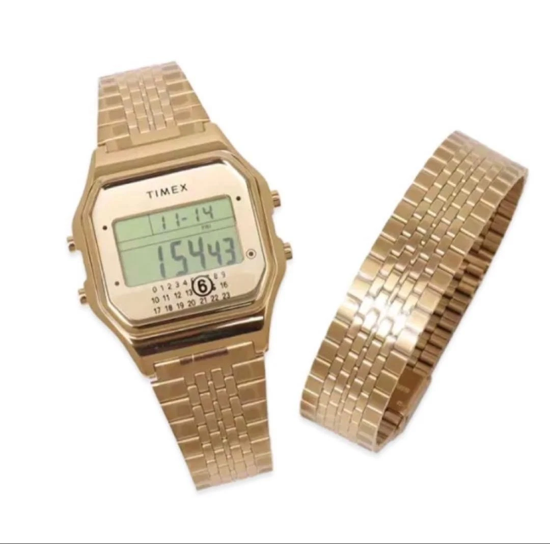 時計 TIMEX x MM6 Maison Margiela T80 Gift Set MM6 Maison Margiela x TIMEX T80 Gift Set T80 Watch Gold Gift Set