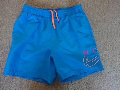 Nike Boys Swim Shorts 11-12 years Bright Blue Genuine Summer Swimming - Image 1 of 3