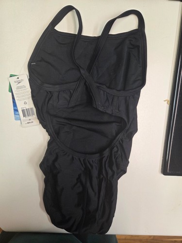 Damen Flyback 1-teilig Erwachsene Speedo Badeanzug dünne Träger - Bild 3 von 5