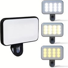 LED Selfie Ring Light Clip-on for Phone & Laptop | Portable Video Call Lighting