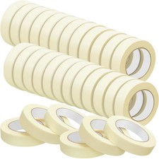 Fainne 30 Rolls Masking Tape 1 Inch x 55 Yards Painting Home Office School Arts