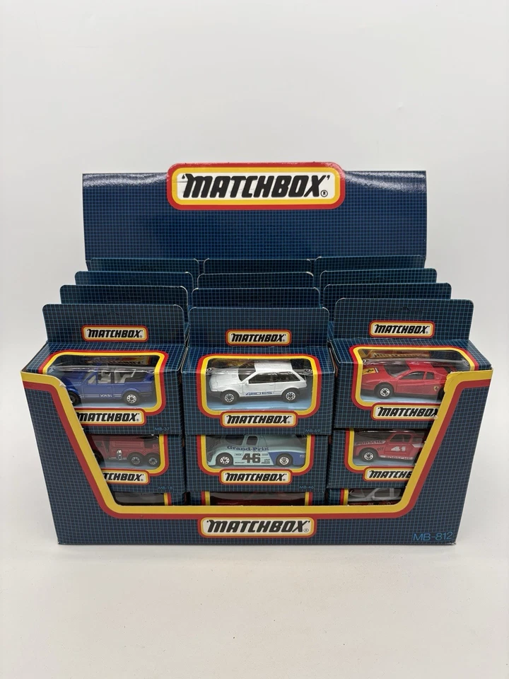 Lote de trabajo Matchbox fabricante en caja como nuevo 36 coches superrápidos hechos en Macao 1987 Foto 2 de 4
