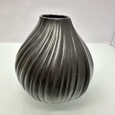Rosenthal Martin Freyer Plissee Pop Op Art Vase 11 cm Studio Linie Noire Matte