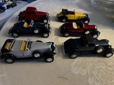 Yatming Vintage Looking Diecast Convertibles Lot Of 6 4-41/2 Great Condition.