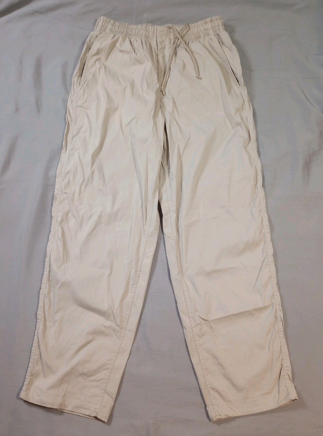 Lululemon Pants Mens Medium 28x30 Beige Jogger Straight Leg Drawstring Pockets