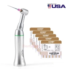 Dental 10:1 Endo Contra Angle Handpiece for Engine&Hand Use Files/5 X NITI Files