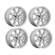 Legendary Wheel Co. Minilite Lw80 Alloy Wheel 17x7 Silver Set Mustang 1965-...