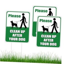 3 PCS After Your Dog Signs 14.2 x 11 Inches Pick Up After Your Dog Clean Up