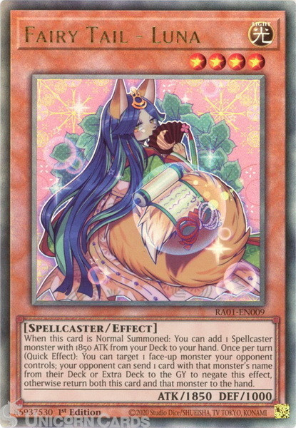 RA01-EN009 Fairy Tail - Luna :: Ultimate Rare 1st Edition YuGiOh Card