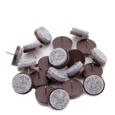 50 PCS Round Heavy Duty Felt Furniture Pads Nail On Sliders 28mm/1.1 Inch
