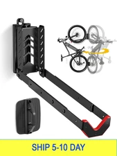 monTEK Swivel Bike Wall Mount, No Heavy Lifting Required Bike Wall Mount, Bike H