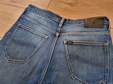 Lee Mens Brooklyn Straight Jeans Mid Blue 33 x 32 not 101