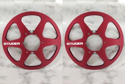 Ein Paar 10,5 '' Rot STUDER  Tape Rolle Hochwertige Aluminium Take Up Rolle