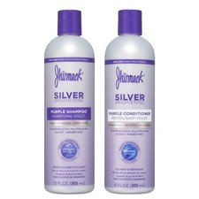 Silver Brightening Purple Shampoo and Conditioner Set for all types of silver...