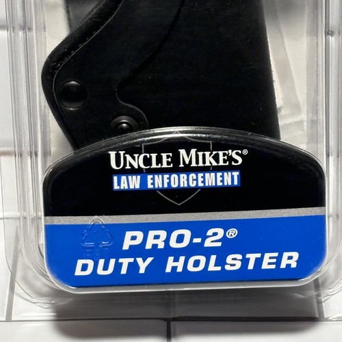 NEW Leather Uncle Mikes Low Enforcement Pro Two Duty Holster - Picture 3 of 7