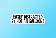 Hot Air Balloon Sticker, Kids Stickers, Funny Sticker, Hot Air Balloon Lover