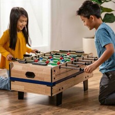 Kids 4-in-1 Combo Sports Game Table Home Indoor Toys Foosball Ping Pong Pool