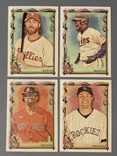 4- 2023 Topps Allen & Ginter Short Print High #: Devers, Holliday, Buxton, Werth