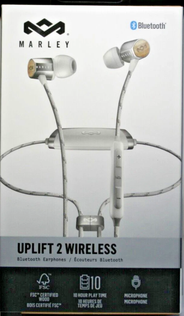 Écouteurs Intra-auriculaires House Of Marley Uplift 2.0 - Isolation Phonique, Drivers 9mm, Câble Anti-nœuds