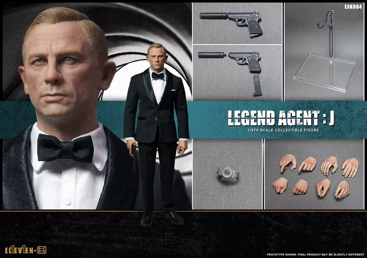 ELEVEN 1 6th EXK004 Agent 007 James Bond 12 Action Figure Toy