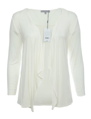 Neu Übergröße wunderschöne cremefarbene Stretch-Cardi hochwertige Langarm neu mit Etikett Damen 