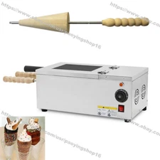 Electric Ice Cream Cone Hungarian Kurtos Kalacs Chimney Cake Roller Oven Machine