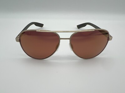 NEW Costa Del Mar PELI Polarized Sunglasses Brushed Gold / Gold Mirror Glass