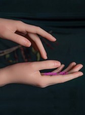 Hand Model Silicone Female Lifelike Display Gifts Props Girl Finger Mannequin