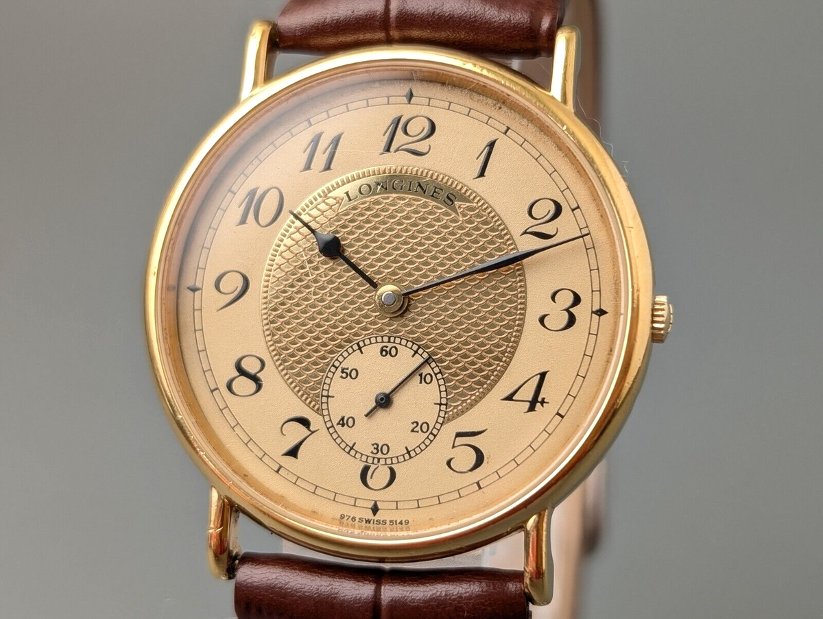 Rare! 1982 Longines Gold 150 anniversary Quartz Men's Watch 32mm  Vintage