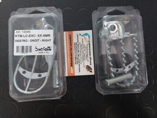 PEDANE KTM LC - EXC - SX - SMR POGGIAPIEDI ACCIAIO MAGGIORATE BUZZETTI DX E SX