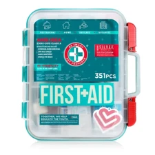 First-Aid Kit - 351 Pieces, Comprehensive Emergency Medical Supplies