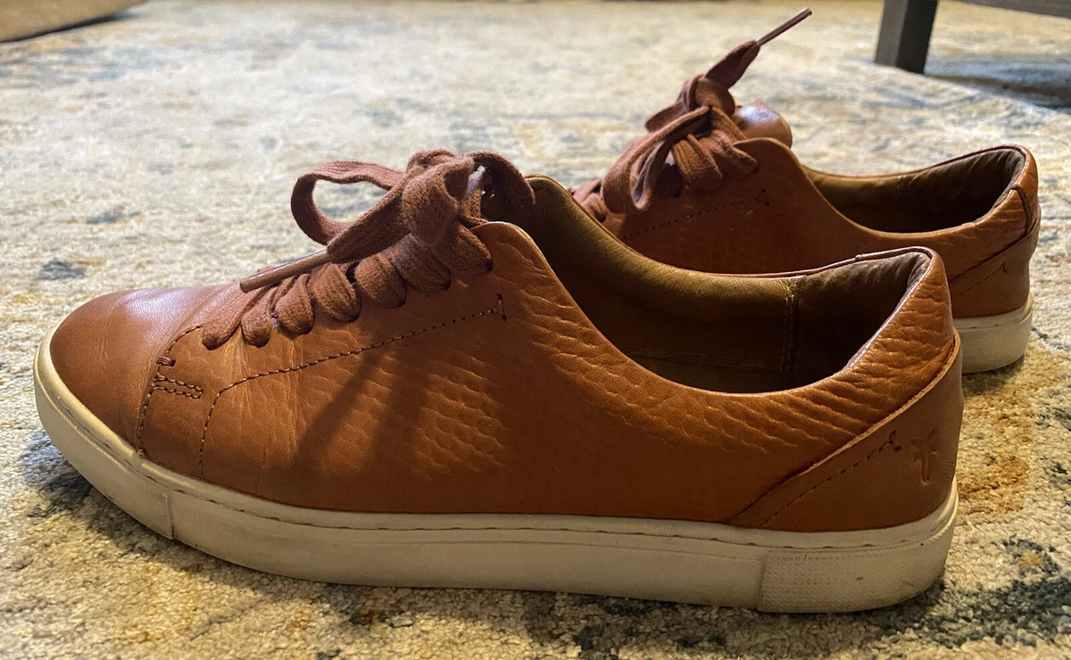 Frye leather hot sale tennis shoes