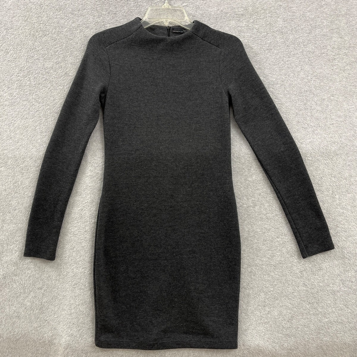 zara grey knit dress Zara Dresses | Zara Off The Shoulder Knit Dress Limited Edition Light | Color: Gray