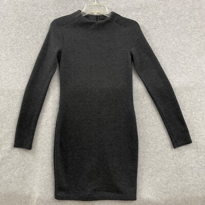 zara grey sweater dress Knit Women’s Small Gray Long Sleeve minidresses