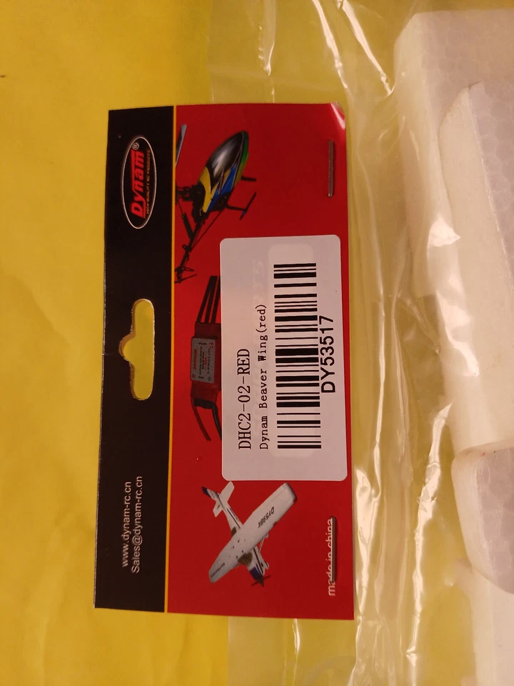 Dynam DHC2 Beaver Wings Set Red DY53517 for RC Model Aircraft Planes - Image 4 of 4