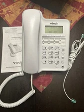 VTech Corded Telephone Speakerphone Caller ID White Model CD1153