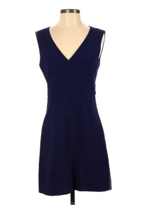 Diane Von Furstenberg  Halle Sleeveless A-Line Dress Deep Purple Sz 6