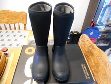 NEW WOMEN'S BOGS WHITEOUT CRACKS BLACK WINTER BOOTS SZ 10M RATED -58 DEGREES